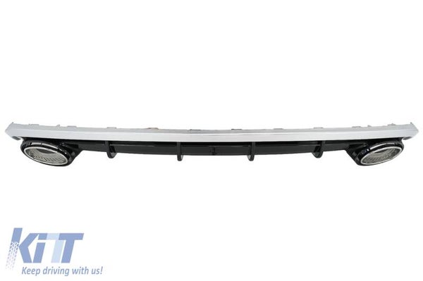 Audi A6 4G (15-18) Facelift Rear Diffuser & Exhaust Tips RS6 Design