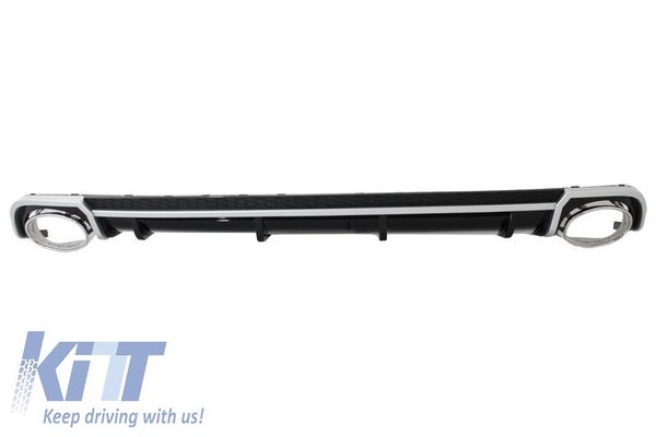 Audi A4 B9 (16-18) Sedan/Avant Rear Diffuser With Exhaust Tips RS4 Design