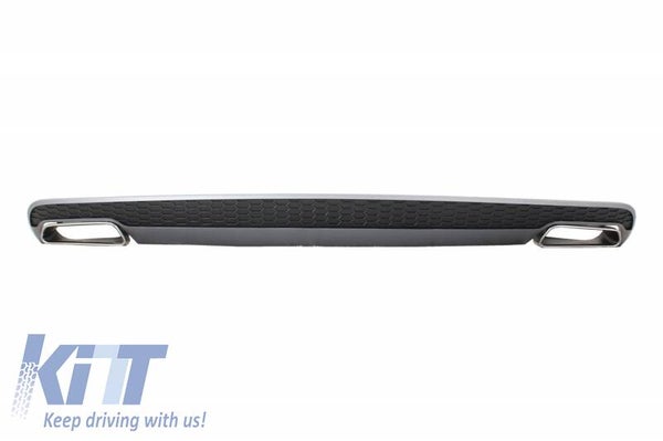 Audi A6 4G (11-14) Sedan Rear Diffuser & Exhaust Tips Facelift Look