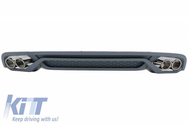 Audi A4 B8 (12-15) Sedan Facelift Rear Diffuser & Exhaust Tips AB-Design