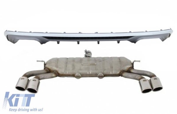 Audi A3 (16-19) Facelift Hatchback Sportback Rear Diffuser SE S3 design With Exhaust System