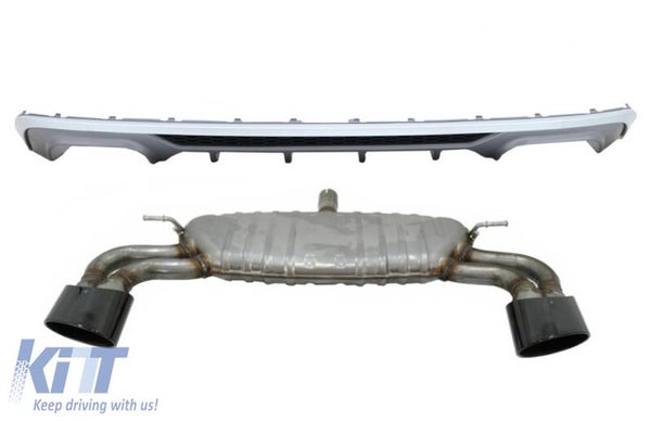 Audi A3 (16-19) Facelift Hatchback Sportback Rear Diffuser SE S3 design With Exhaust System