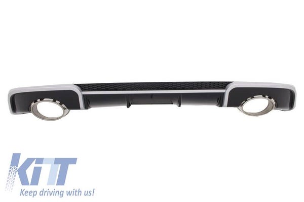 Audi A3 (12-15) Hatchback Sportback Rear Diffuser RS3 Design With Exhaust Tips