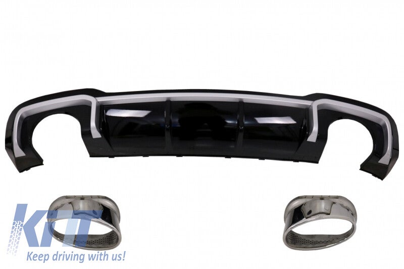 Audi A3 (16-19) Facelift S-Line Sedan Rear Diffuser RS3 Design Only S-Line Bumpers