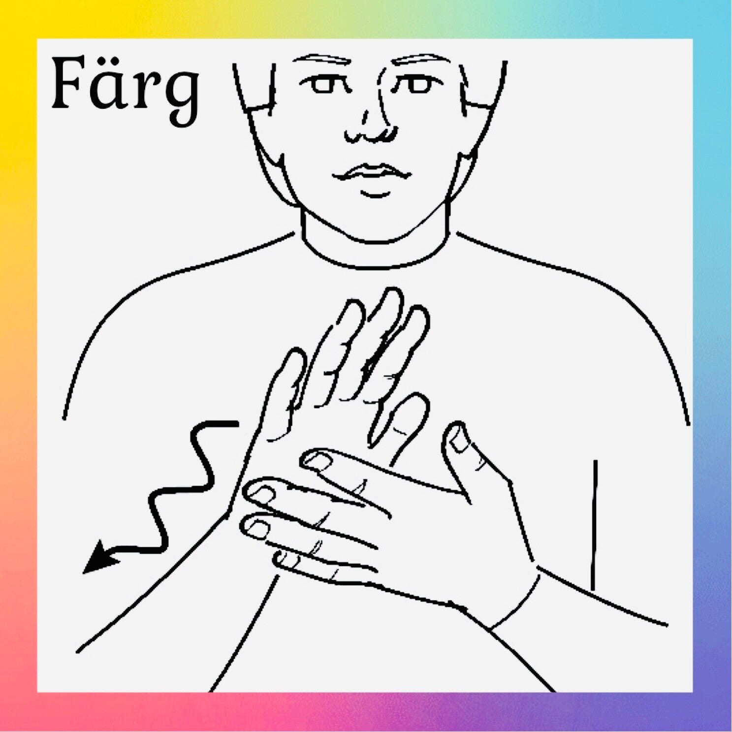 Färg tema - Teckenspråk