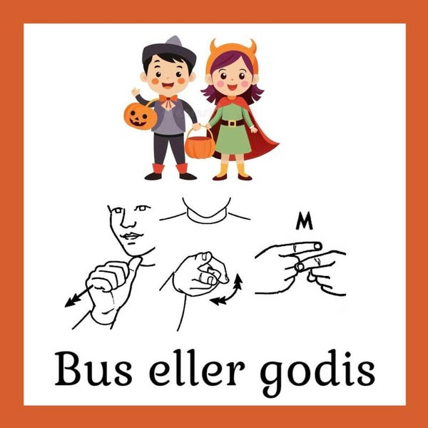 Halloween tema - Teckenspråk