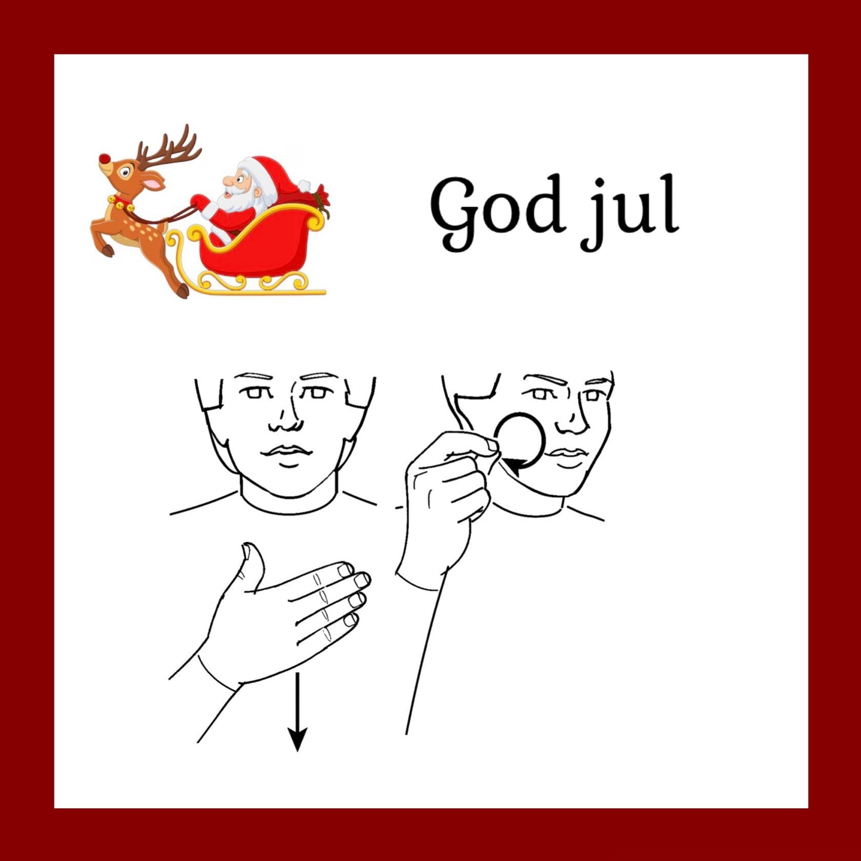 Jul tema - Teckenspråk