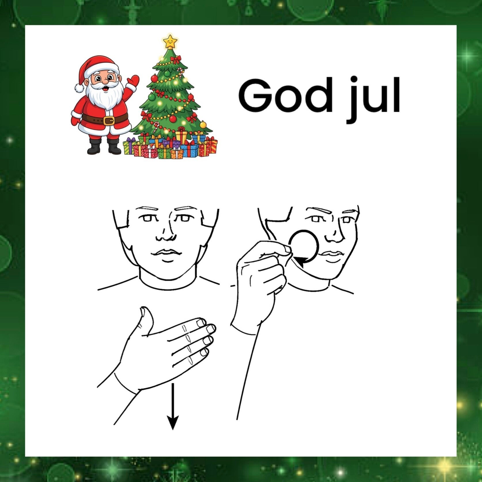 Jul tema - Teckenspråk