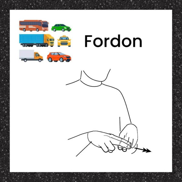Fordon tema - Teckenspråk