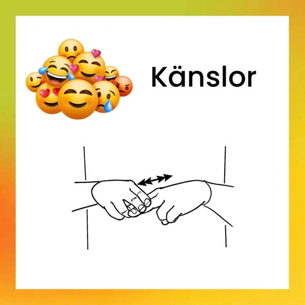 Känslor tema - Teckenspråk