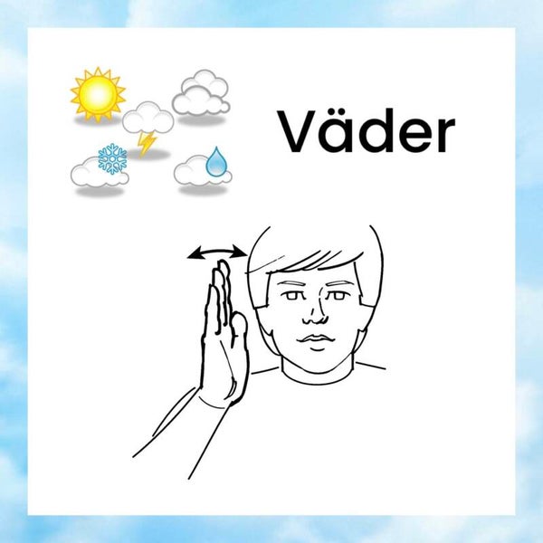 Väder tema - Teckenspråk