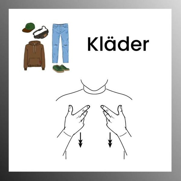 Kläder tema - Teckenspråk
