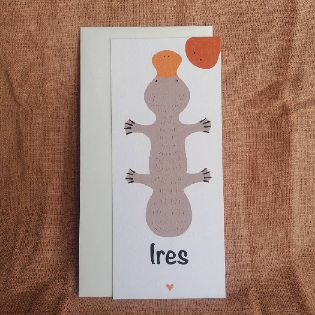 Geboortekaartje vogelbekdier din long