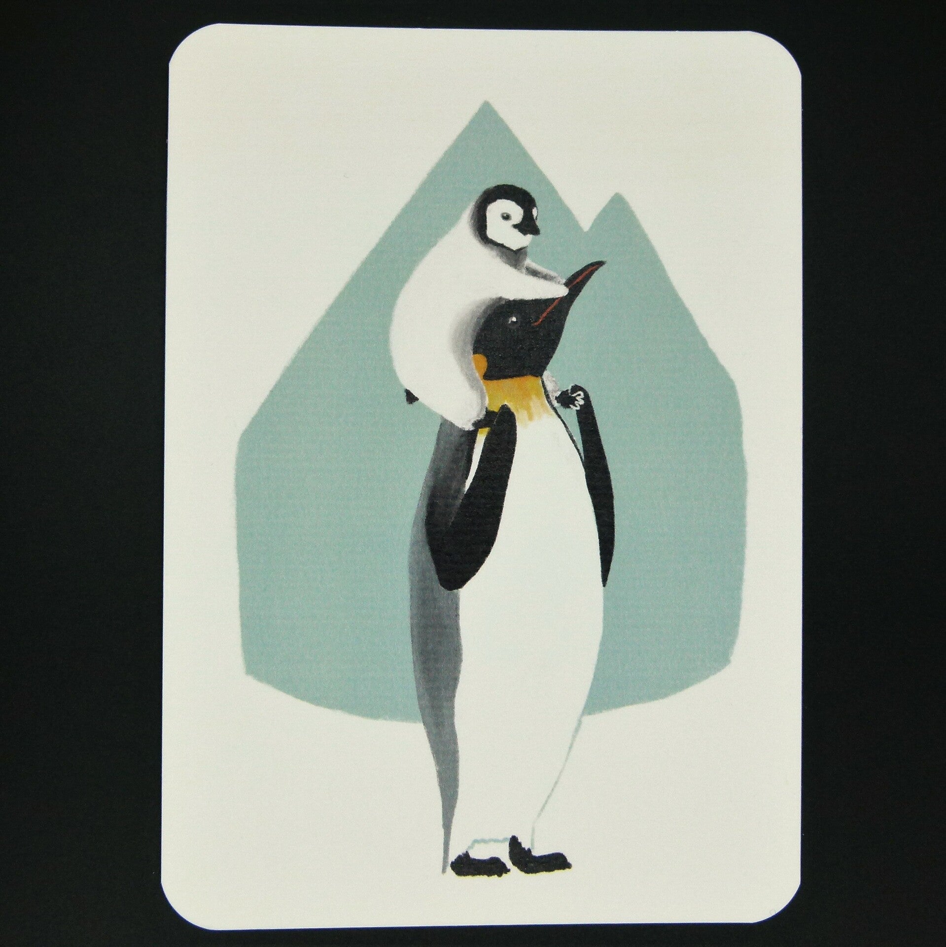 Wenskaart Gendong Pinguïn