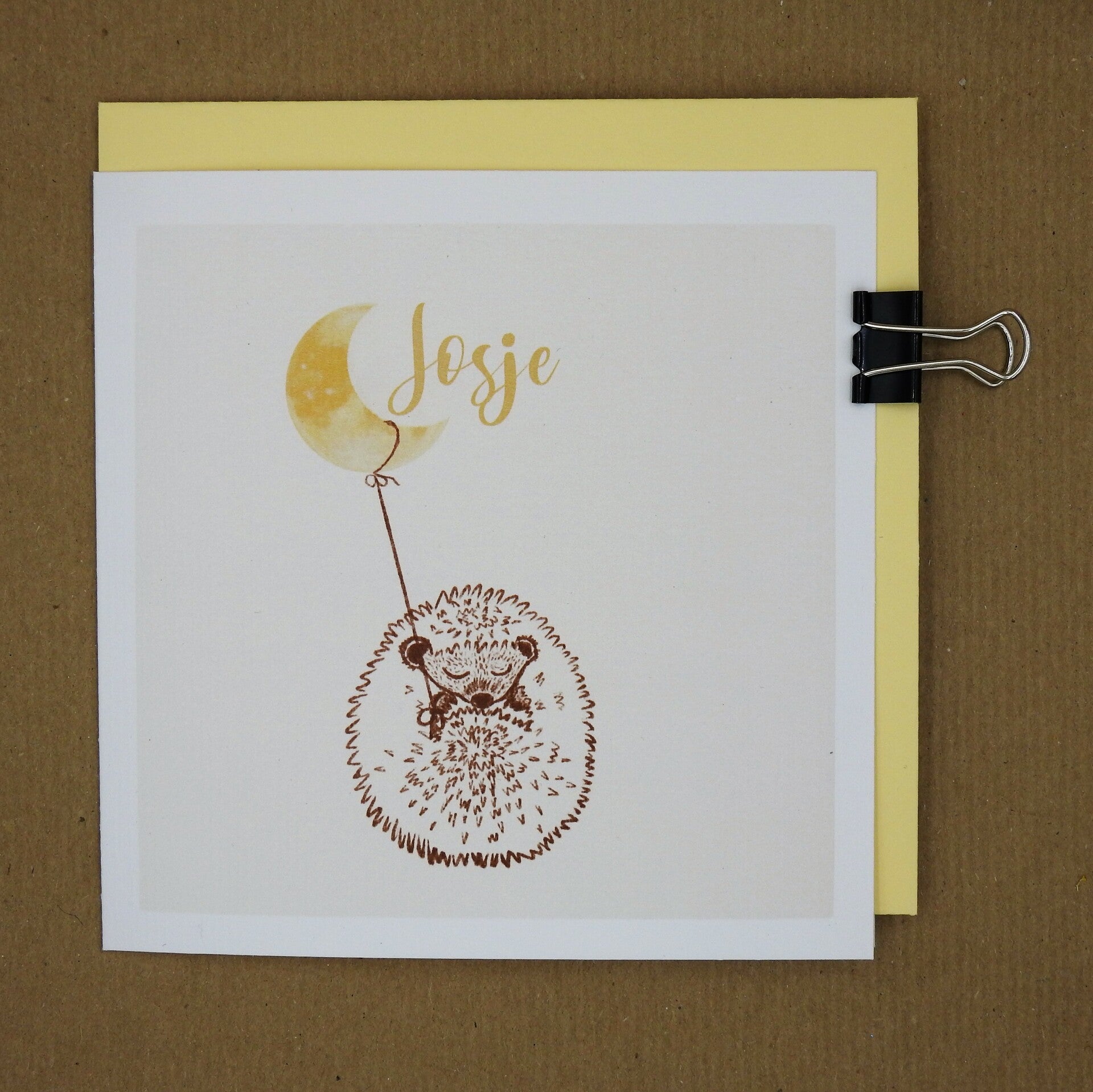 Geboortekaart egeltje