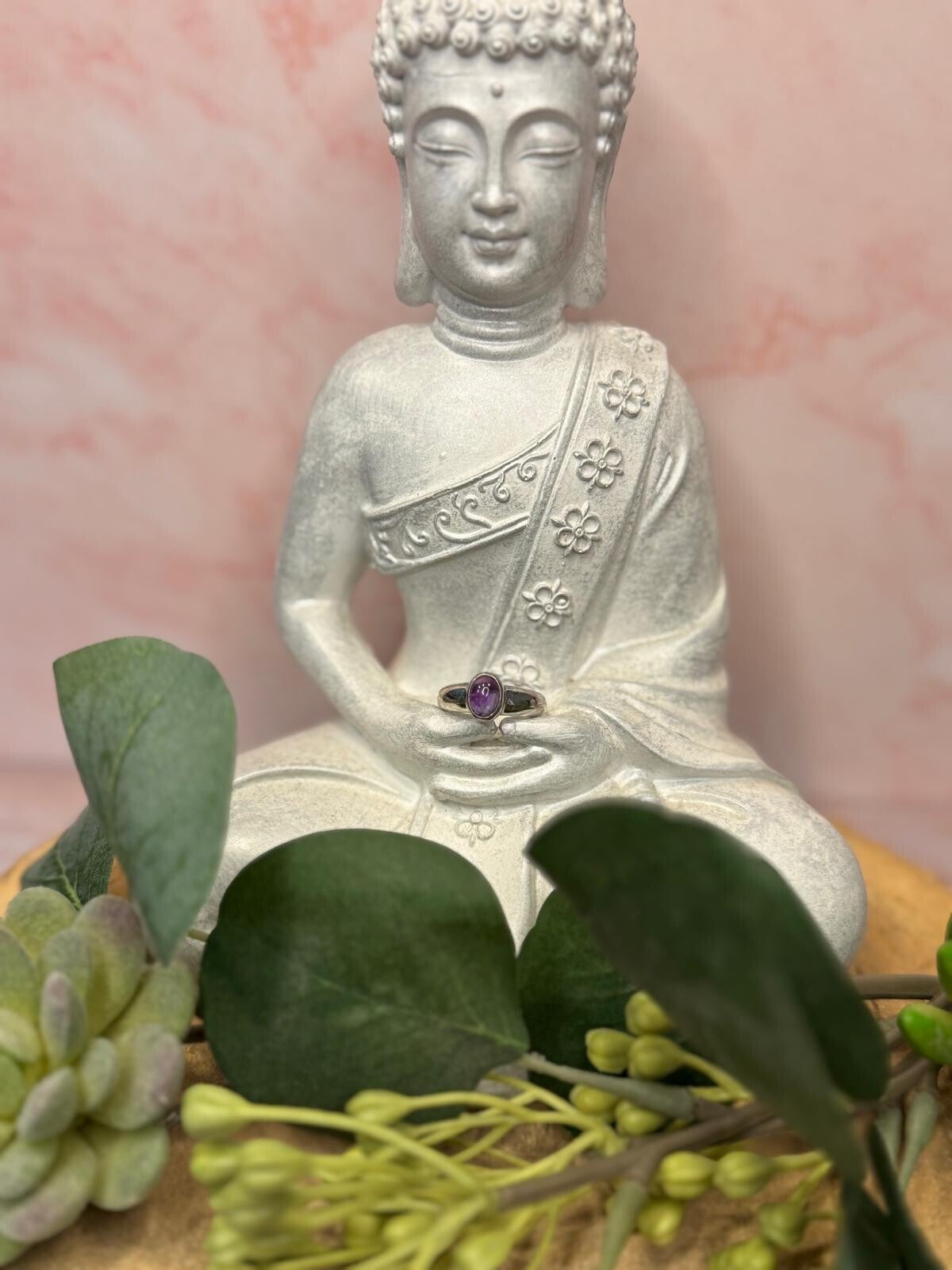 Ring Amethyst – 925 Silber/ Größe 59