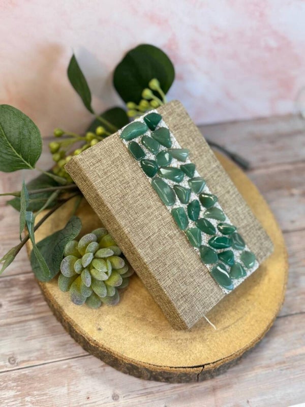 Edelstein-Notizbuch mit Aventurin