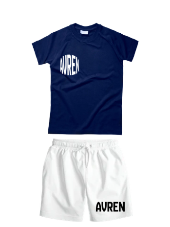 AVREN`S   BLUE AND WHITE