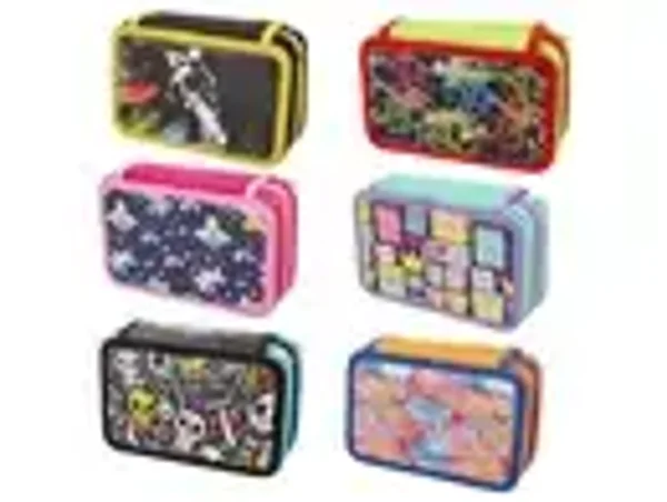 Astuccio 3zip fantasy con 12 pastelli e 18 pennarelli
