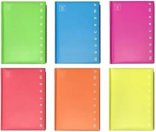 Pigna Monocromo Diario 12 Mesi Colori Fluo Assortiti