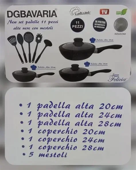 PADELLE ANTIGRAFFIO ANCHE PER INDUZIONE CON COPERCHIO PROTETTO