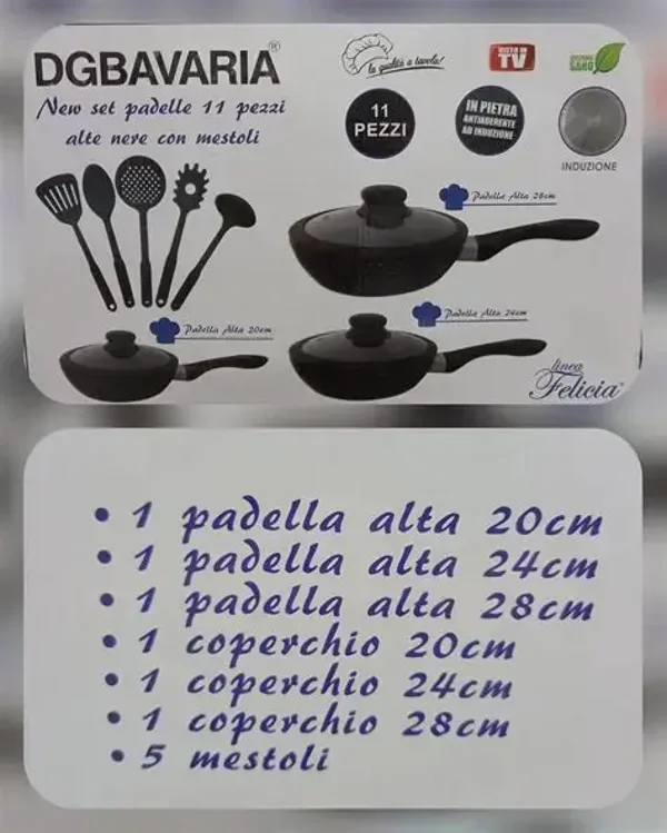 PADELLE ANTIGRAFFIO ANCHE PER INDUZIONE CON COPERCHIO PROTETTO