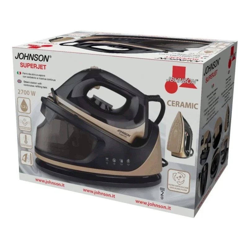 Johnson SuperJet Ferro da Stiro a Vapore 2700W piastra in ceramica