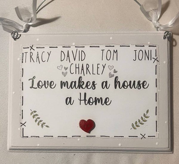 Family home plaque