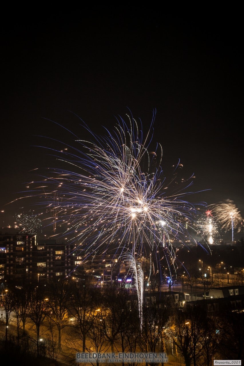 Vuurwerk boven Eindhoven