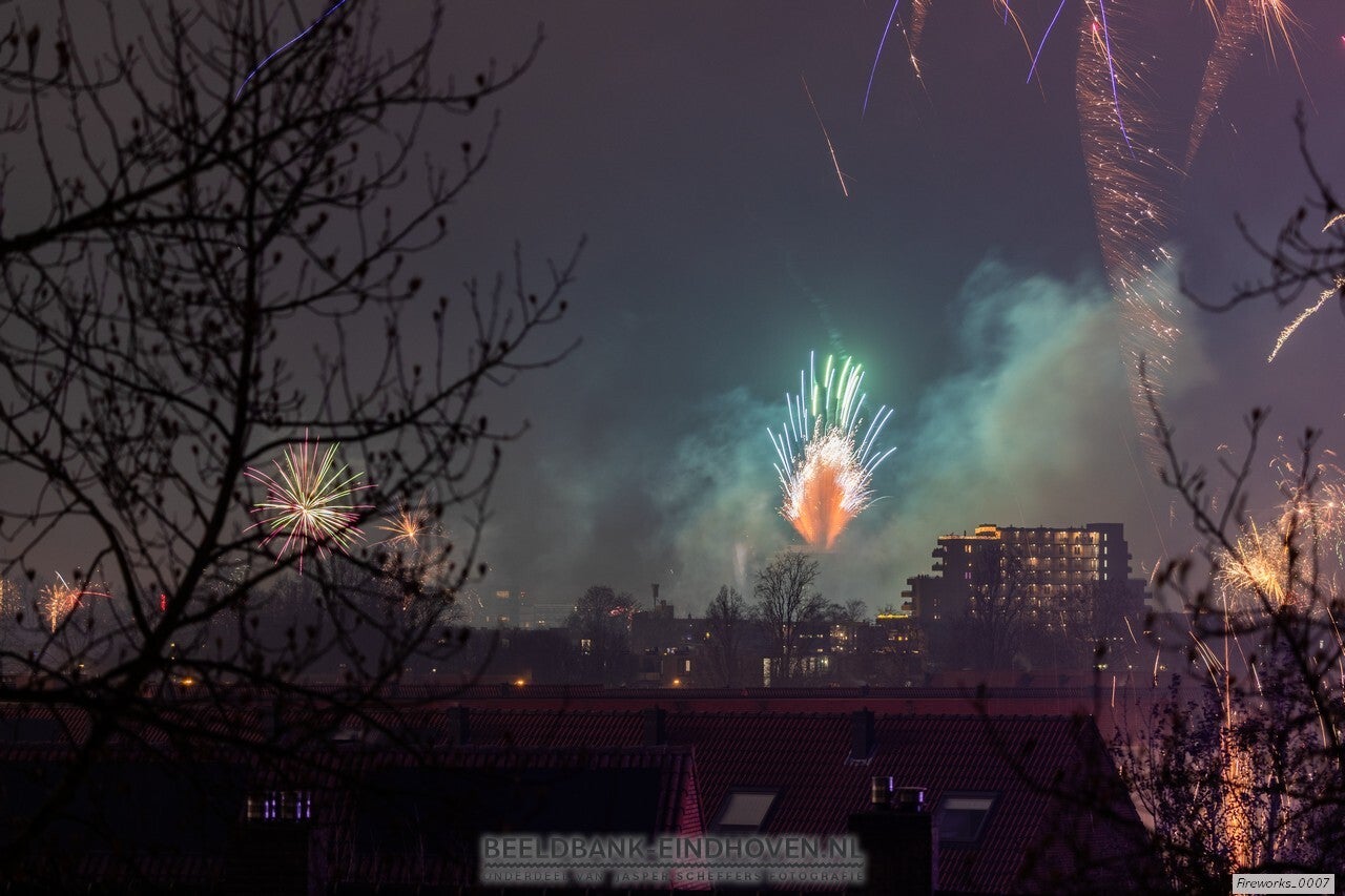 Vuurwerk boven Eindhoven