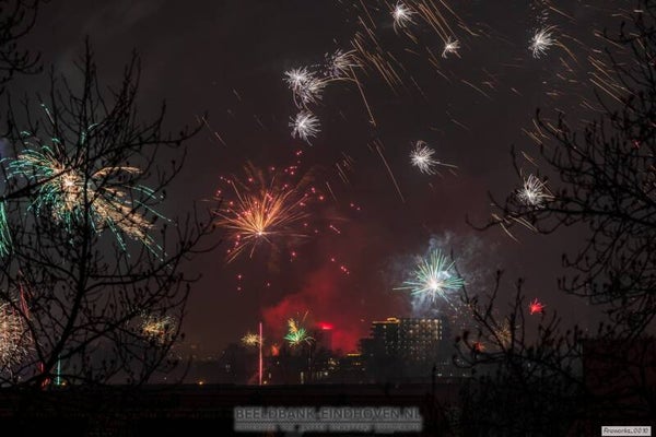 Vuurwerk boven Eindhoven