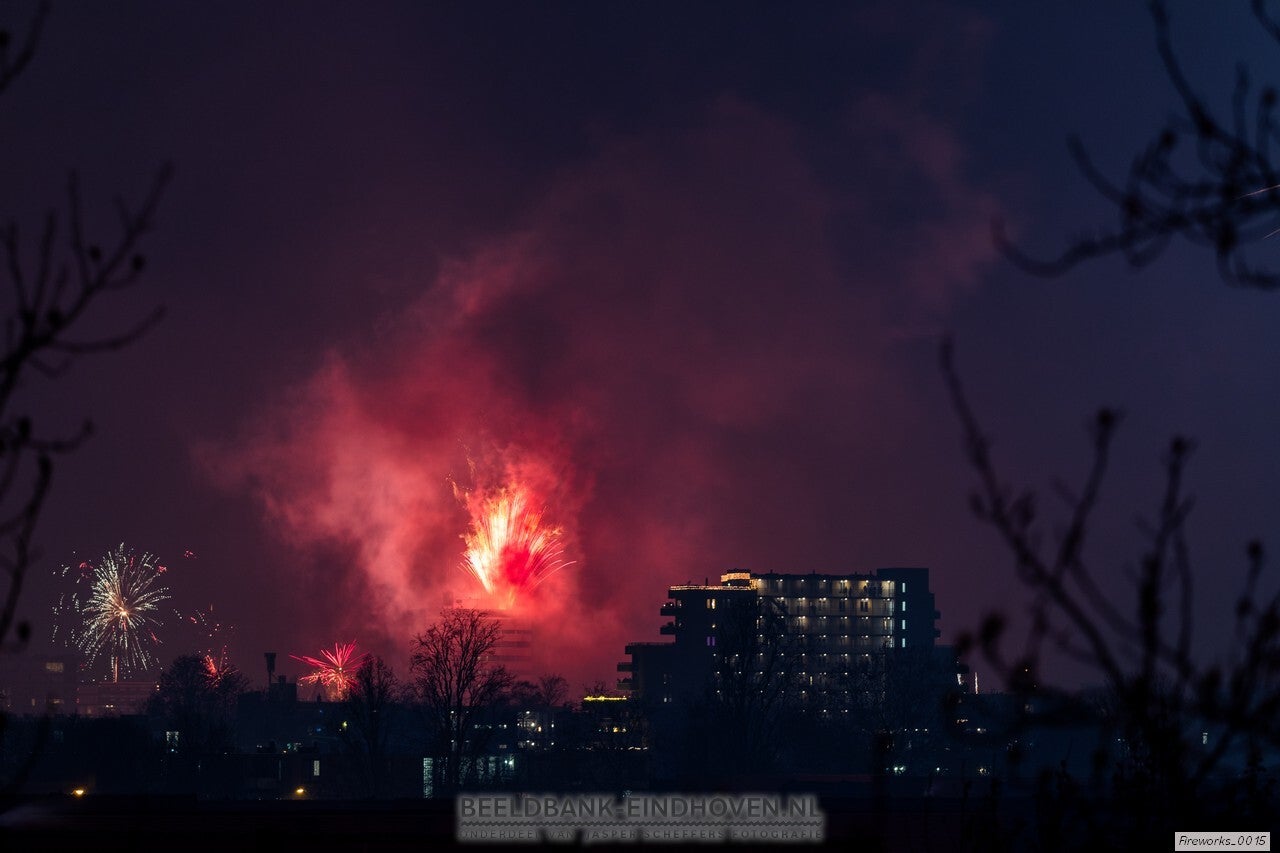 Vuurwerk boven Eindhoven