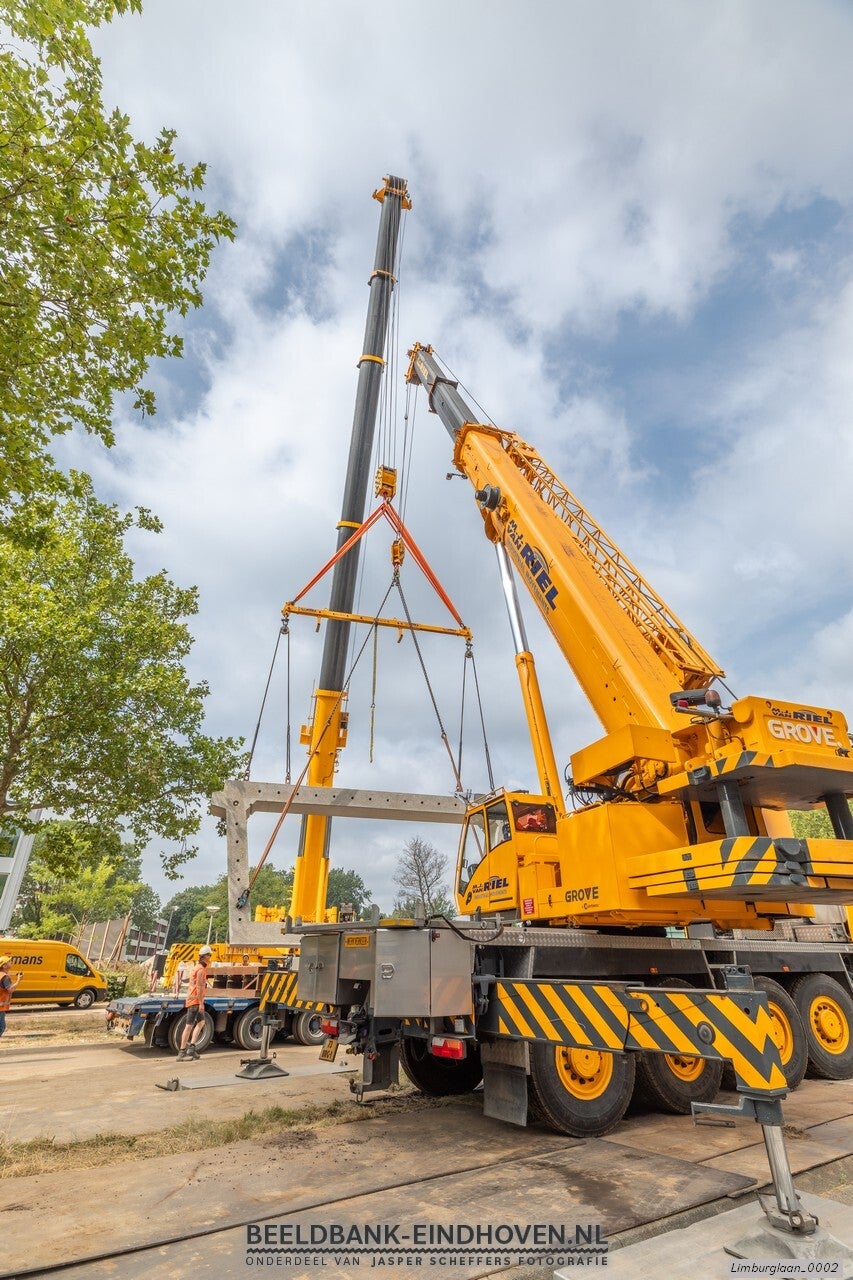 Fietstunnel Limburglaan in aanbouw