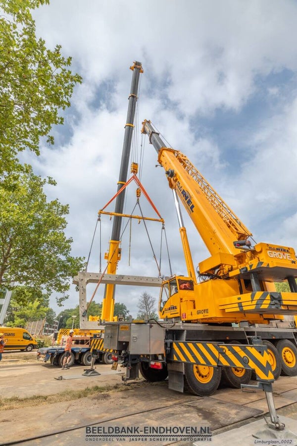 Fietstunnel Limburglaan in aanbouw