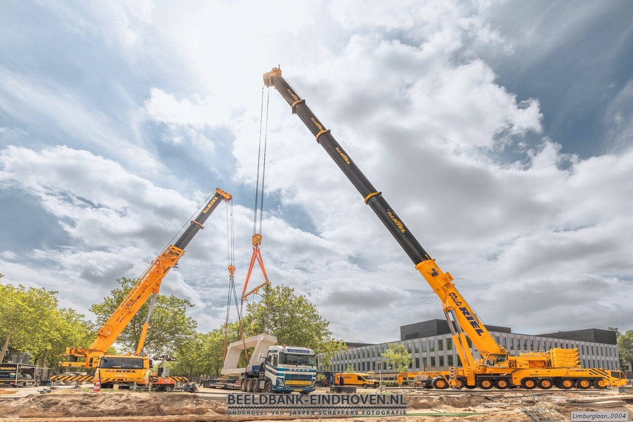 Fietstunnel Limburglaan in aanbouw