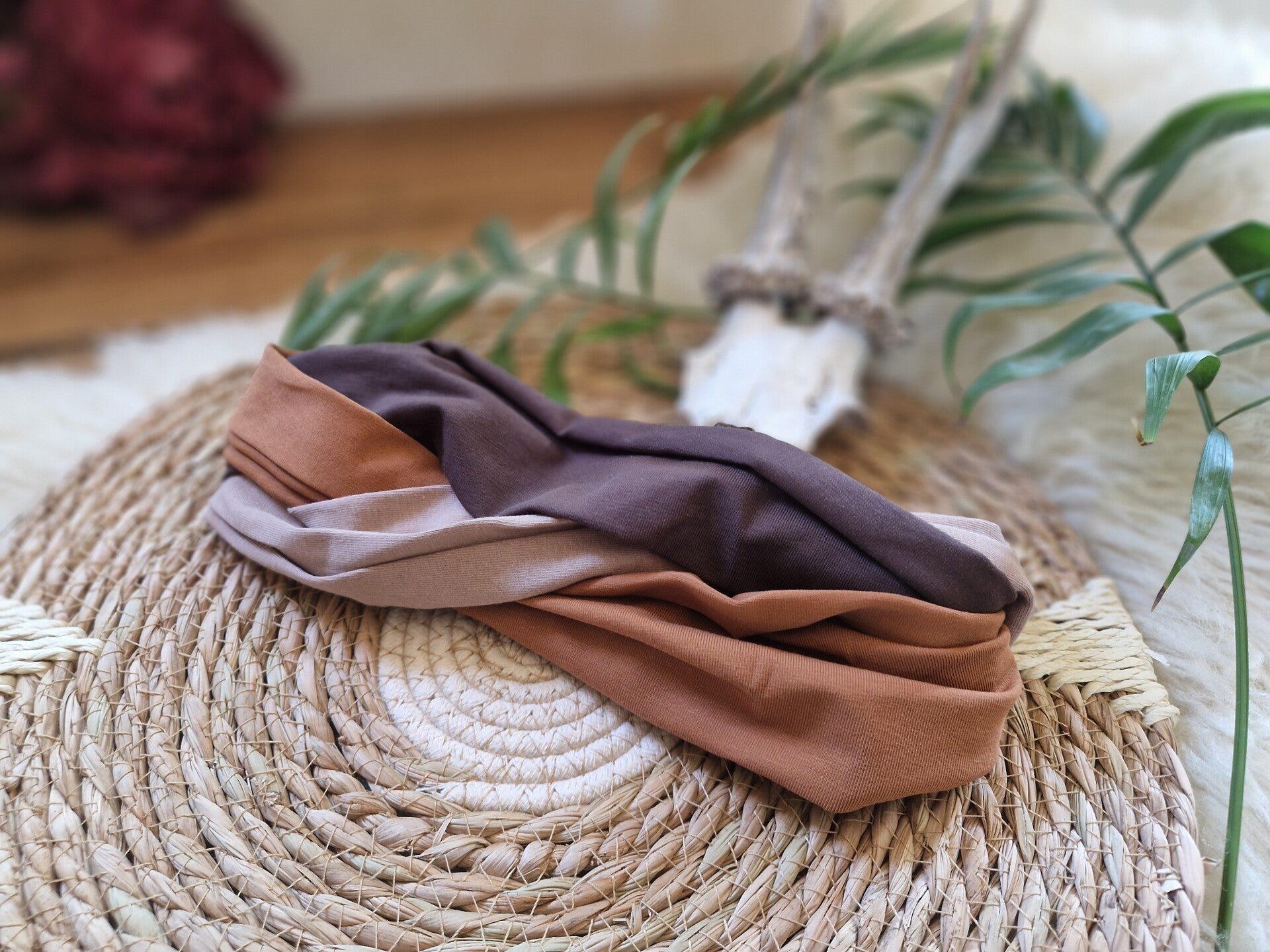 Trio kleurige haarband "Autumn"