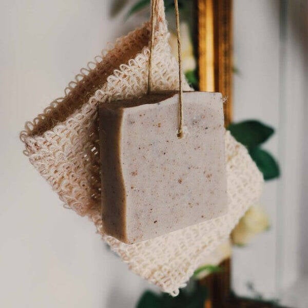 Natuurlijk zeepzakje van sisal