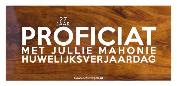 27 jaar gehuwd, proficiat!