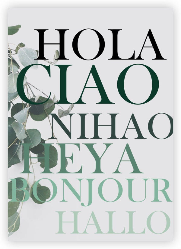 Hola Bonjour ■ Poster