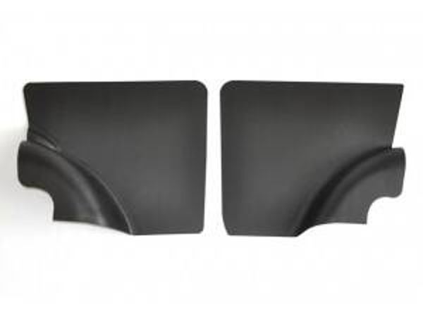 130-4383 Paar Seitenverkleidung hinten Kunstoff Schwarz