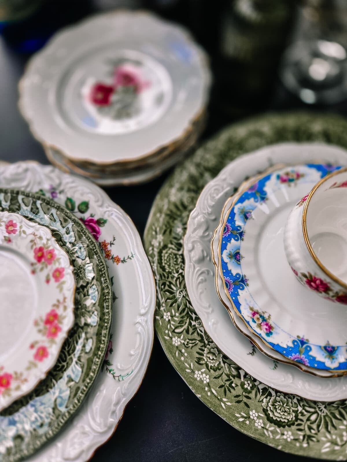 Vintage servies en glaswerk