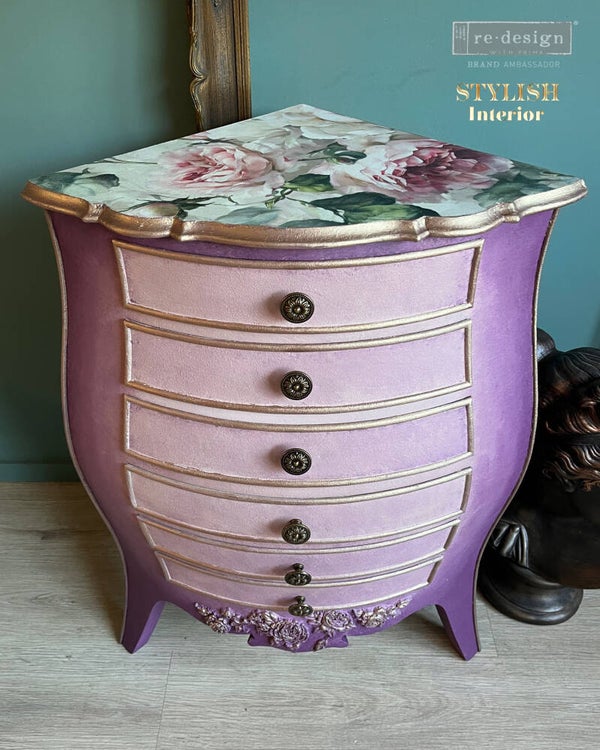 Hoekkast met lades rose