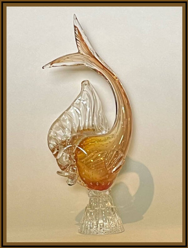 Hand geblazen beeld vis