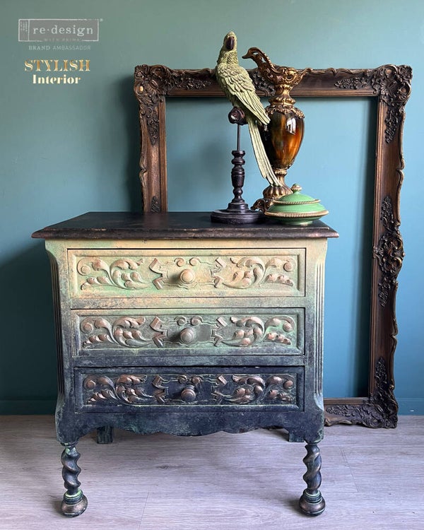 Ladekast birds in green