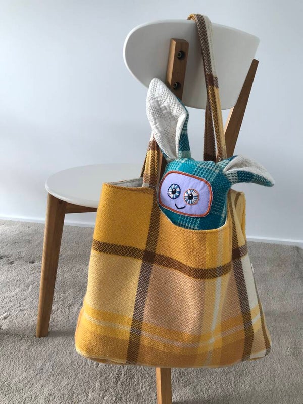 Vintage Blanket Tote Bag