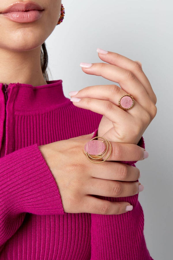 Pink Stone ring