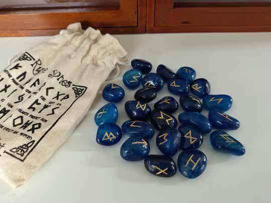 Blauwe Onyx rhunes