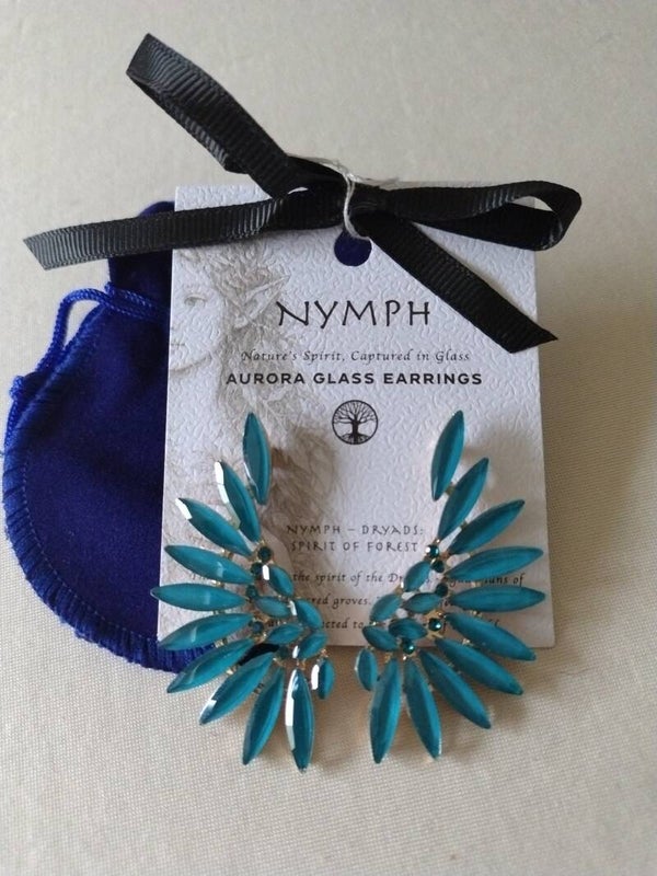 Aurora glass earrings spirit of forest