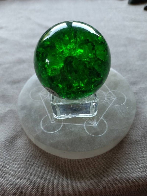 Qrackle kwarts bol groen