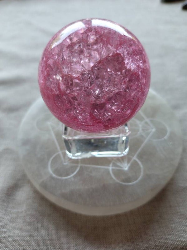 Qrackle kwarts bol roze